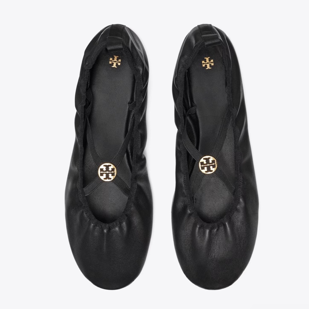 Black Tory Burch Flats